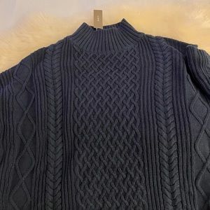 Brand new, navy blue ribbed irish J.Crew comfy sweater